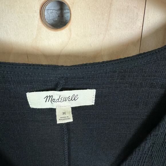 Madewell Women’s Cross-Front Flutter-Sleeve Mini Dress Size Medium - Picture 4 of 5